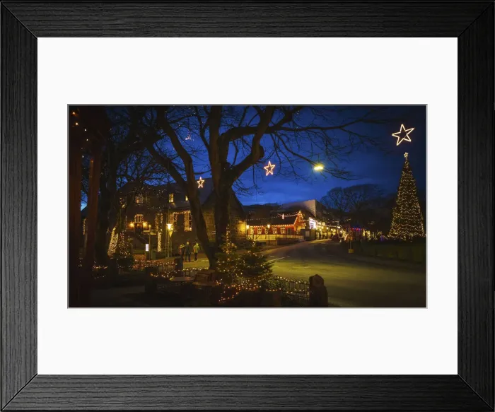 Framed Print : Christmas decorations in the center of Torshavn. Streymoy, Faroe Islands Framed Print : Christmas decorations in the center of Torshavn. Streymoy, Faroe Islands