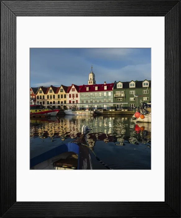 Framed Print : The harbour in Torshavn. Streymoy, Faroe Islands Framed Print : The harbour in Torshavn. Streymoy, Faroe Islands