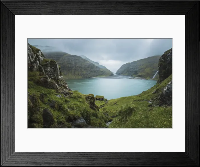 Framed Print : The lagoon Pollurin in Saksun. Streymoy, Faroe Islands Framed Print : The lagoon Pollurin in Saksun. Streymoy, Faroe Islands