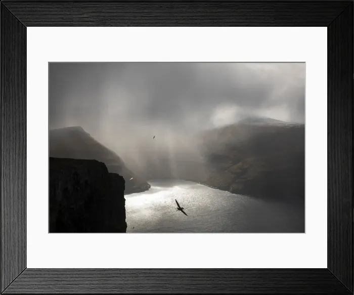Framed Print : The village of Tjornuvik hit by a snowfall. Streymoy, Faroe Islands Framed Print : The village of Tjornuvik hit by a snowfall. Streymoy, Faroe Islands