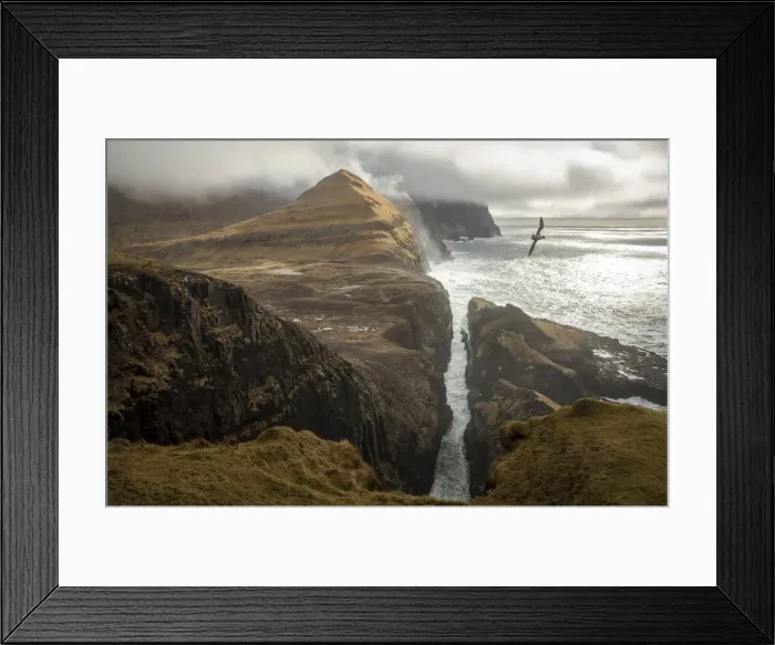 Framed Print : The view from Lopranseiði. Suðuroy, Faroe Islands Framed Print : The view from Lopranseiði. Suðuroy, Faroe Islands