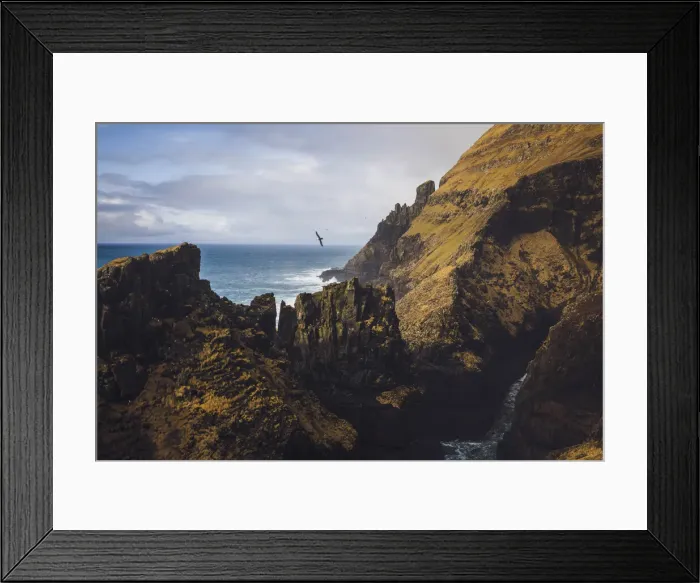Framed Print : West coast of Suðuroy. Faroe Islands Framed Print : West coast of Suðuroy. Faroe Islands
