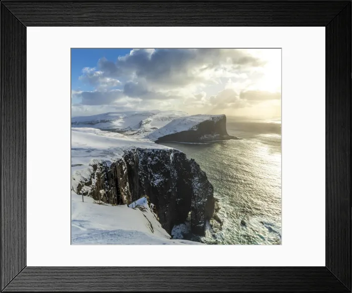 Framed Print : The coast close to the village of Hvalba. Suðuroy, Faroe Islands Framed Print : The coast close to the village of Hvalba. Suðuroy, Faroe Islands