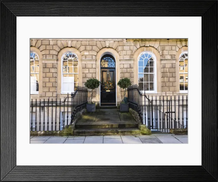 Framed Print : The front door of a house in Great Pulteney Street, Bath, Somerset, England Framed Print : The front door of a house in Great Pulteney Street, Bath, Somerset, England