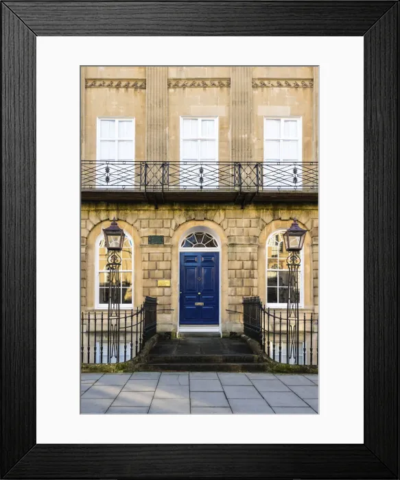 Framed Print : The front door of a house in Great Pulteney Street, Bath, Somerset, England Framed Print : The front door of a house in Great Pulteney Street, Bath, Somerset, England
