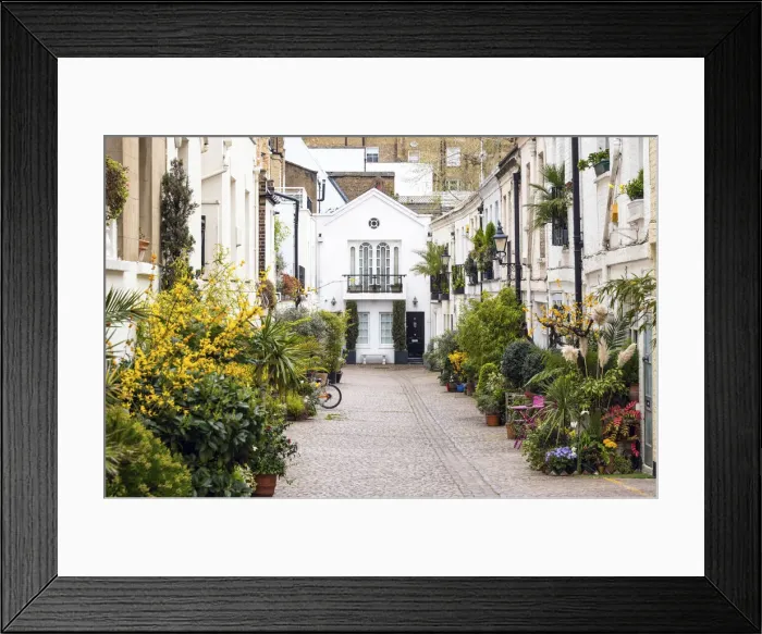 Framed Print : Stanhope Mews South, Kensington, London, England
