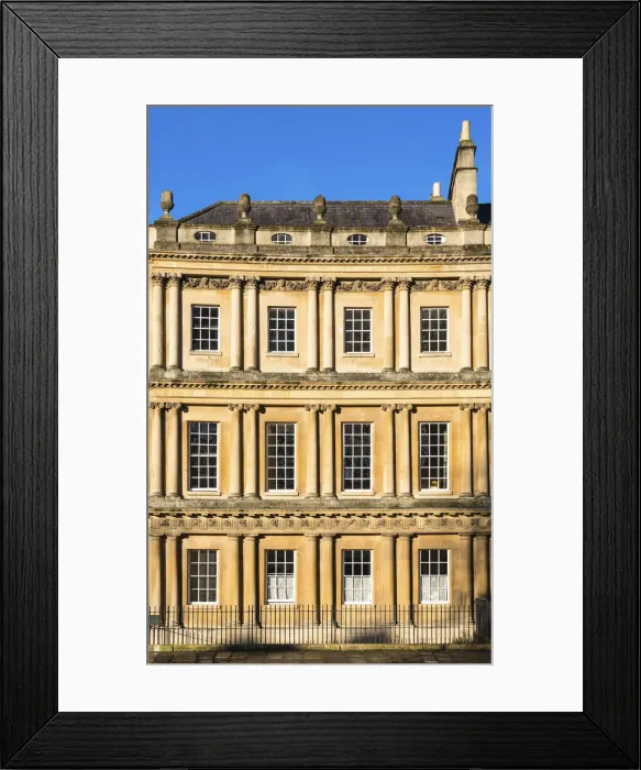 Framed Print : The Circus, a historic ring of large townhouses in Bath, Somerset, England Framed Print : The Circus, a historic ring of large townhouses in Bath, Somerset, England