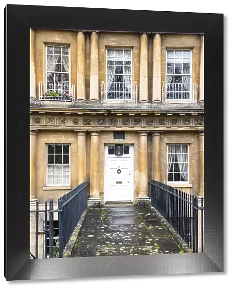 The Circus, a historic ring of large townhouses in Bath, Somerset, England