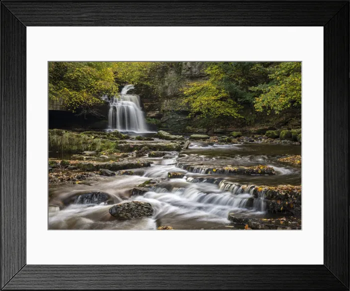 Framed Print : Cauldron Falls waterfall on Walden Beck in the village of West Burton Framed Print : Cauldron Falls waterfall on Walden Beck in the village of West Burton