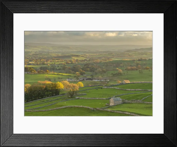 Framed Print : Rolling countryside near Malham Cove, Yorkshire Dales National Park, North Yorkshire Framed Print : Rolling countryside near Malham Cove, Yorkshire Dales National Park, North Yorkshire