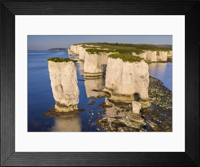 Framed Print : Old Harry Rocks on the Jurassic Coast World Heritage Site, Studland, Dorset, England Framed Print : Old Harry Rocks on the Jurassic Coast World Heritage Site, Studland, Dorset, England