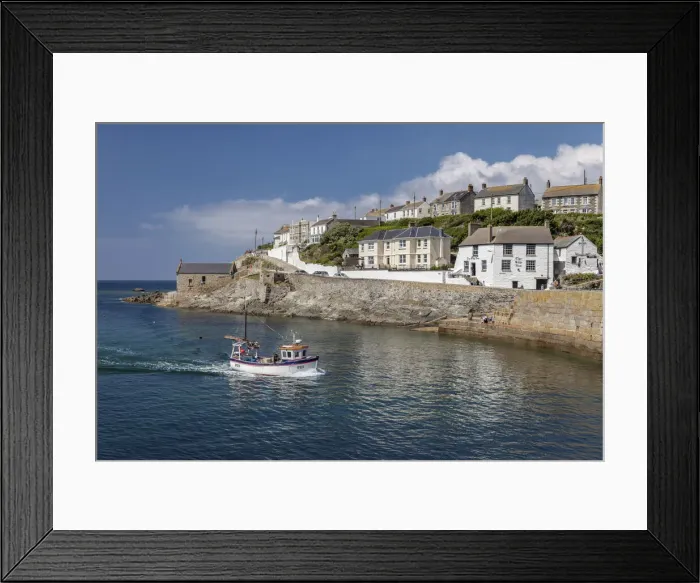 Framed Print : Porthleven Harbor, Cornwall, England Framed Print : Porthleven Harbor, Cornwall, England