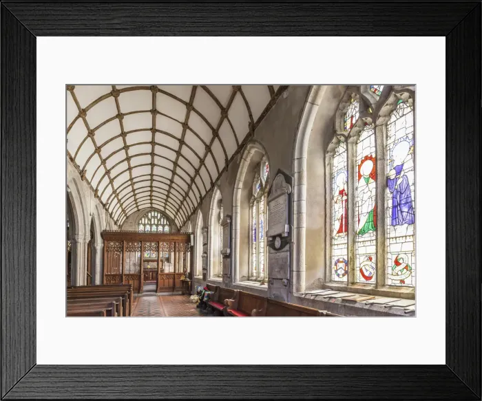 Framed Print : Church in the village of St Neots, Bodmin-Moor, Cornwall, England Framed Print : Church in the village of St Neots, Bodmin-Moor, Cornwall, England