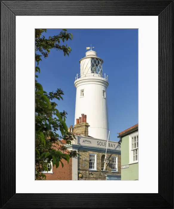 Framed Print : Southwold Lighthouse & Sole Bay Inn, Southwold, Suffolk, England Framed Print : Southwold Lighthouse & Sole Bay Inn, Southwold, Suffolk, England