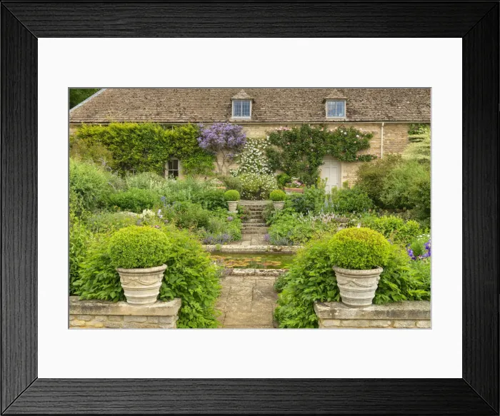 Framed Print : Elton Hall Gardens, Elton, Cambridgeshire, England