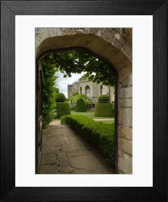 Framed Print : Doorway into Elton Hall Gardens, Elton, Cambridgeshire, England Framed Print : Doorway into Elton Hall Gardens, Elton, Cambridgeshire, England