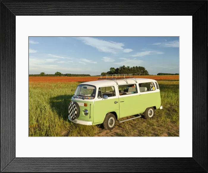 Framed Print : Classic 1979 VW Motorcaravan, Sheringham, Norfolk, England Framed Print : Classic 1979 VW Motorcaravan, Sheringham, Norfolk, England