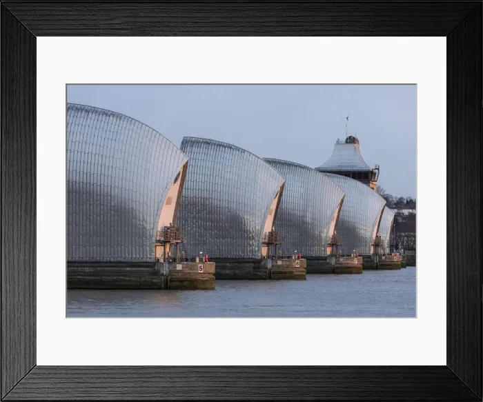 Framed Print : The Thames Barrier, London, UK Framed Print : The Thames Barrier, London, UK