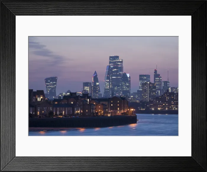 Framed Print : Sunset over City of London, London, England, UK Framed Print : Sunset over City of London, London, England, UK