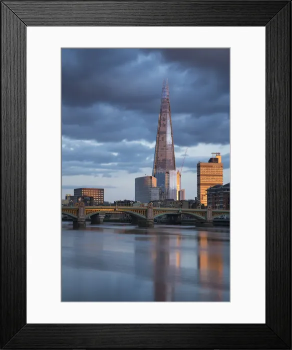 Framed Print : The Shard at sunset, London, England, UK Framed Print : The Shard at sunset, London, England, UK