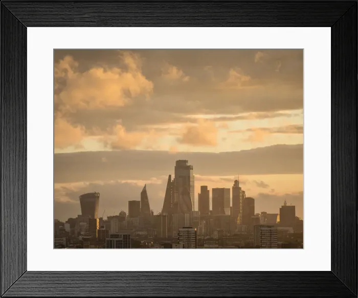 Framed Print : View of Docklands, East London, England, UK Framed Print : View of Docklands, East London, England, UK