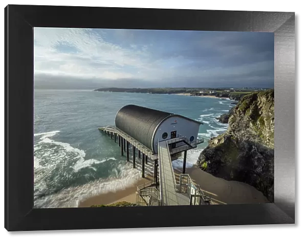 Padstow Lifeboat Station, Mother Ivys Bay, Cornwall, England, UK