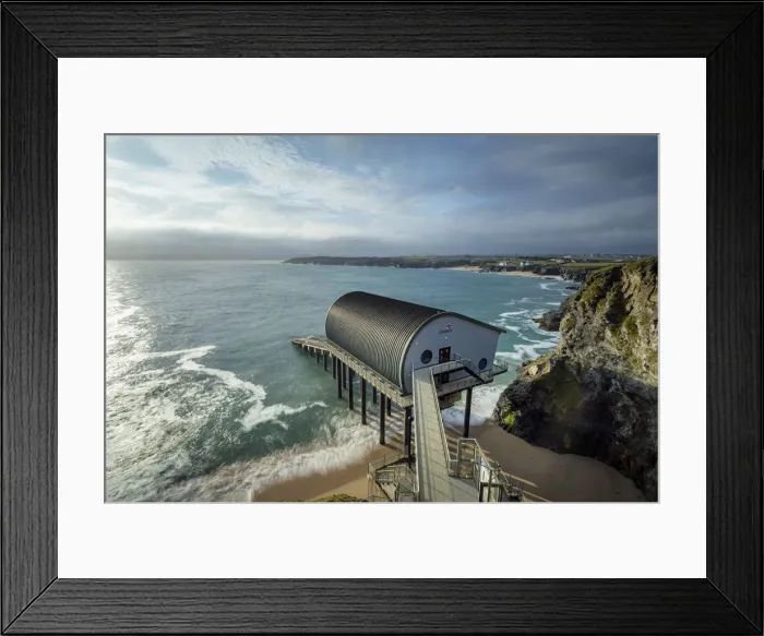 Framed Print : Padstow Lifeboat Station, Mother Ivys Bay, Cornwall, England, UK Framed Print : Padstow Lifeboat Station, Mother Ivys Bay, Cornwall, England, UK