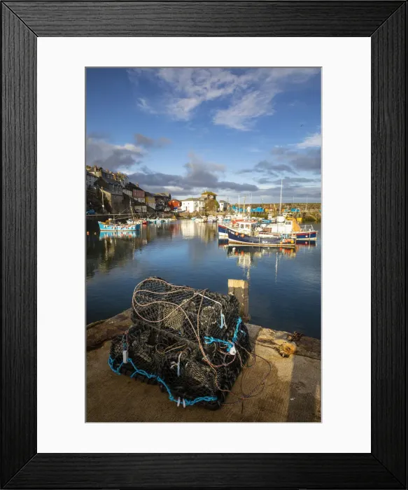 Framed Print : Mevagissey harbour, Cornwall, England, UK