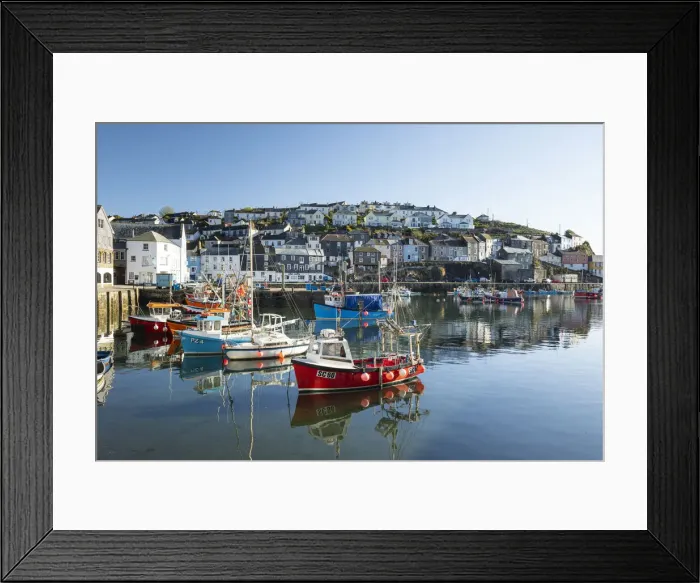 Framed Print : Mevagissey harbour, Cornwall, England, UK Framed Print : Mevagissey harbour, Cornwall, England, UK