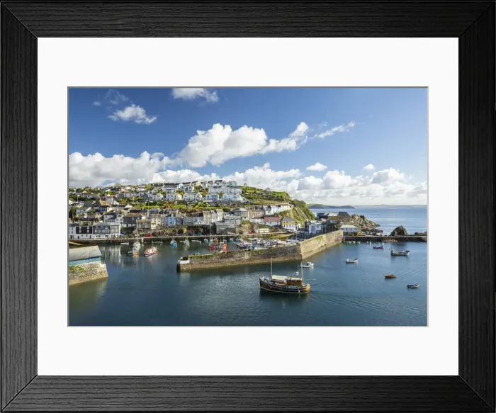 Framed Print : Mevagissey harbour, Cornwall, England, UK Framed Print : Mevagissey harbour, Cornwall, England, UK