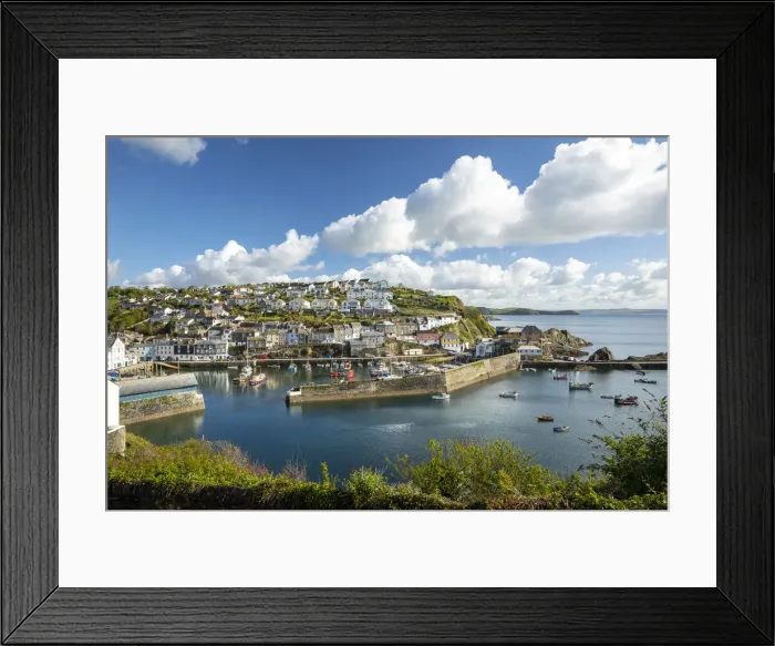 Framed Print : Mevagissey harbour, Cornwall, England, UK Framed Print : Mevagissey harbour, Cornwall, England, UK