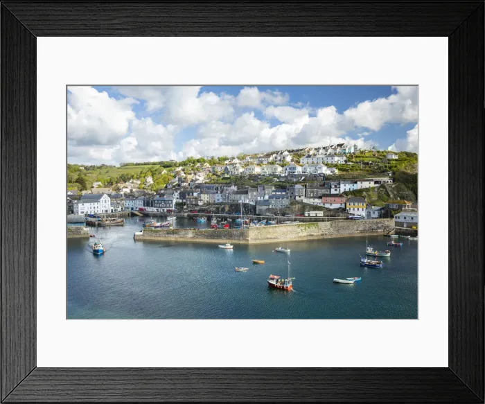Framed Print : Mevagissey harbour, Cornwall, England, UK Framed Print : Mevagissey harbour, Cornwall, England, UK