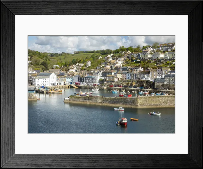 Framed Print : Mevagissey harbour, Cornwall, England, UK Framed Print : Mevagissey harbour, Cornwall, England, UK