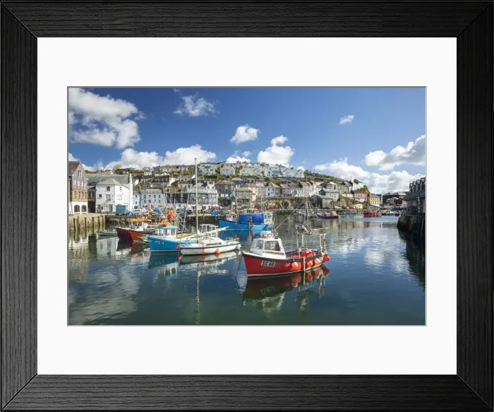 Framed Print : Mevagissey harbour, Cornwall, England, UK Framed Print : Mevagissey harbour, Cornwall, England, UK