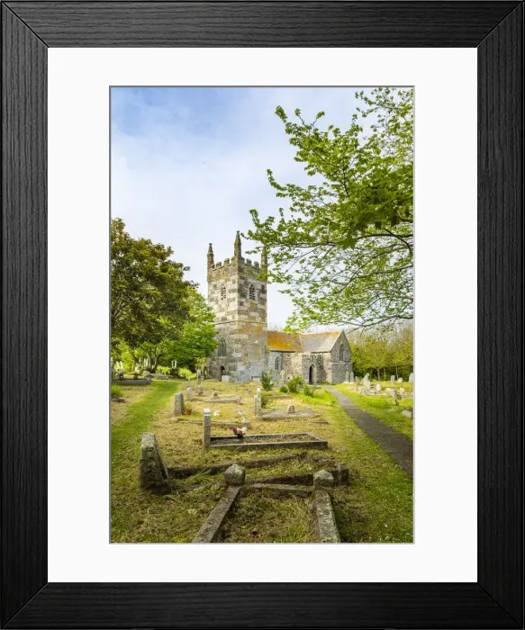 Framed Print : St Wynwallows Church, Landewednack, Church Cove, Cornwall, England, UK Framed Print : St Wynwallows Church, Landewednack, Church Cove, Cornwall, England, UK