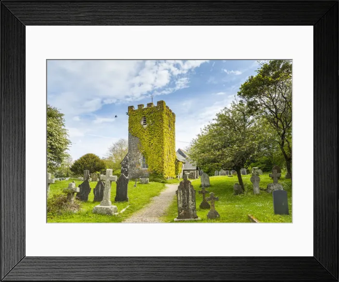 Framed Print : St rumon church, Ruan Minor, Cornwall, England, UK Framed Print : St rumon church, Ruan Minor, Cornwall, England, UK