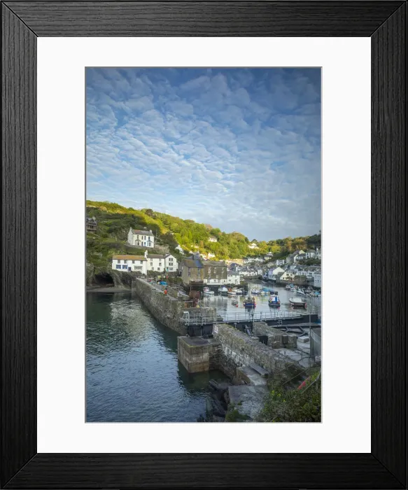 Framed Print : Polperro Harbour, Cornwall, England, UK Framed Print : Polperro Harbour, Cornwall, England, UK