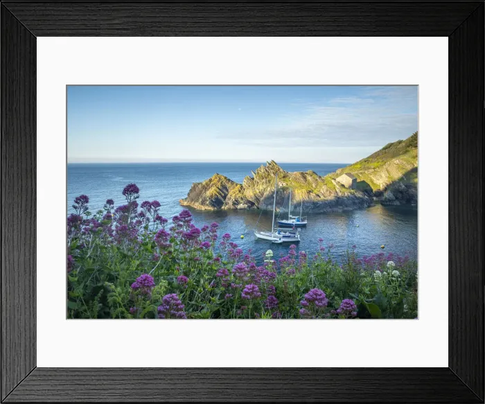 Framed Print : Boats at Polperro Harbour, Cornwall, England, UK Framed Print : Boats at Polperro Harbour, Cornwall, England, UK