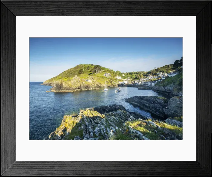 Framed Print : Polperro Harbour, Cornwall, England, UK Framed Print : Polperro Harbour, Cornwall, England, UK
