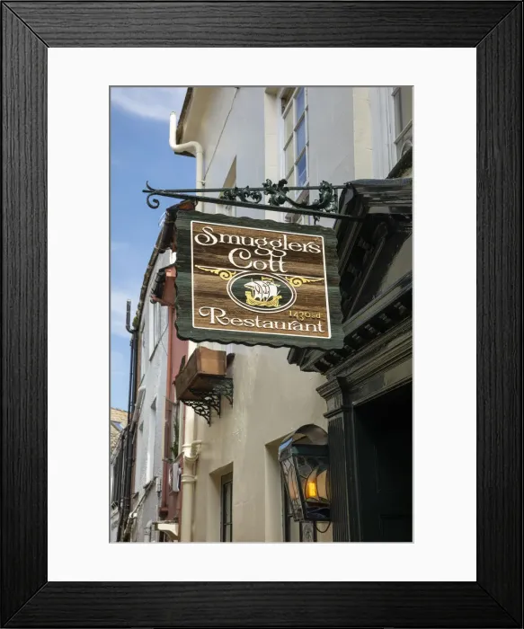 Framed Print : Pub sign, Looe, Cornwall, England, UK Framed Print : Pub sign, Looe, Cornwall, England, UK
