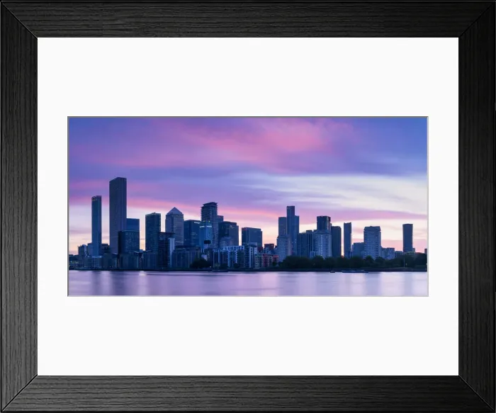 Framed Print : Canary Wharf at Sunrise, London, England Framed Print : Canary Wharf at Sunrise, London, England