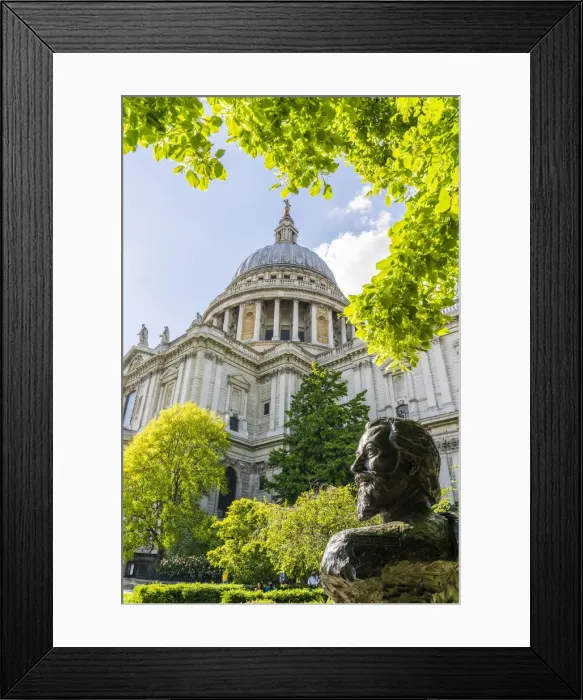 Framed Print : The John Donne Memorial bust by Nigel Boonham, St Pauls Cathedral, London, England, Uk Framed Print : The John Donne Memorial bust by Nigel Boonham, St Pauls Cathedral, London, England, Uk