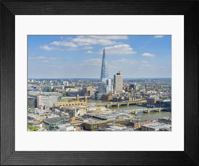 Framed Print : Cityscape including the Shard, London, England, Uk
