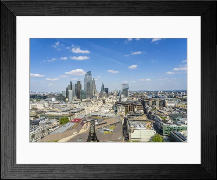 Framed Print : Cityscape over the City of London, London, England, Uk Framed Print : Cityscape over the City of London, London, England, Uk