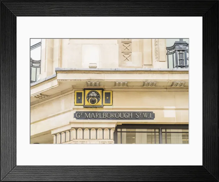 Framed Print : Great Marlborough Street sign, London, England, Uk Framed Print : Great Marlborough Street sign, London, England, Uk