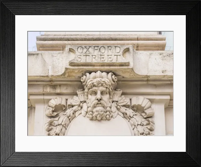 Framed Print : Oxford Street signage, London, England, Uk Framed Print : Oxford Street signage, London, England, Uk