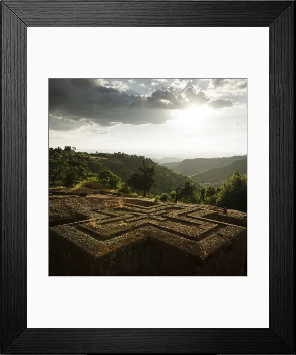 Framed Print : Bet Giyorgis (St Georges Church) at dusk, Lalibela, Ethiopia