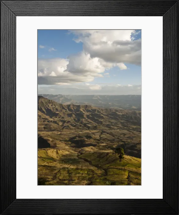 Framed Print : View of landscape from Ashen Maria Monastery at dusk, Lalibela, Ethiopia Framed Print : View of landscape from Ashen Maria Monastery at dusk, Lalibela, Ethiopia