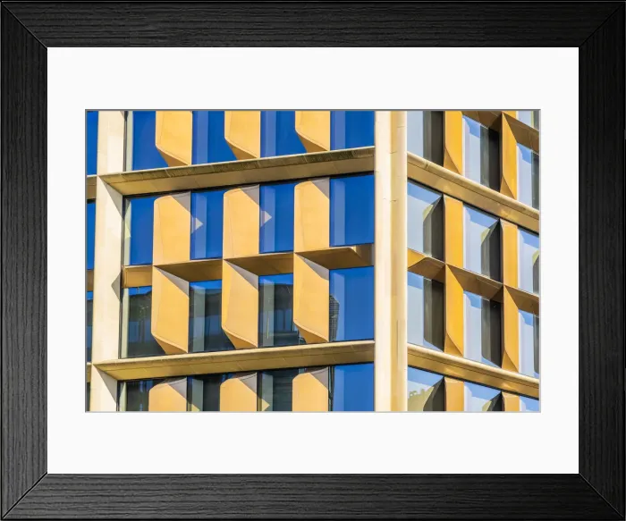 Framed Print : Windows, Bloomberg Office, City of London, London, England, UK