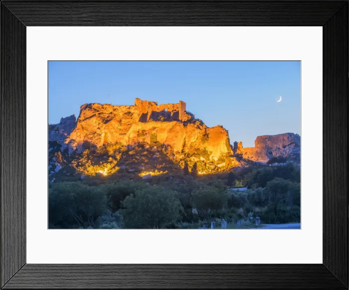 Framed Print : Castle at Les Baux-de-Provence, Alpilles, Bouches-du-Rhone, Provence-Alpes-Cote d'Azur, France Framed Print : Castle at Les Baux-de-Provence, Alpilles, Bouches-du-Rhone, Provence-Alpes-Cote d'Azur, France